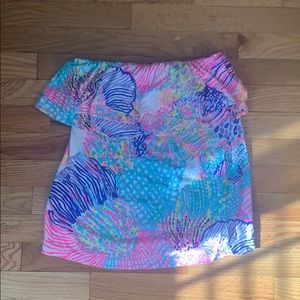 Strapless Ruffle Lilly Pulitzer Top